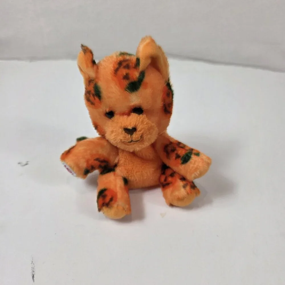 Build A Bear Mini Pumpkin Kitty Cat Orange Stuffed Plush Animal 2024